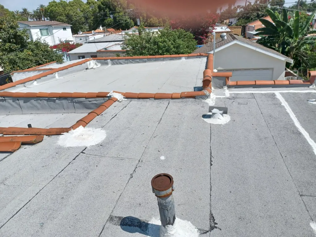 Roof on a West Los Angeles home